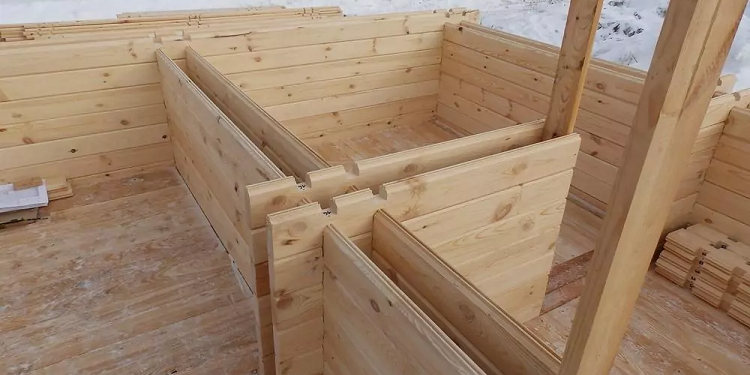 Строительство бани из двойного бруса и достоинства