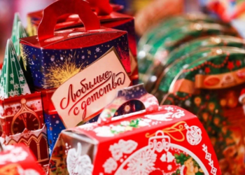 Виды новогодних сладких подарков «Рошен»