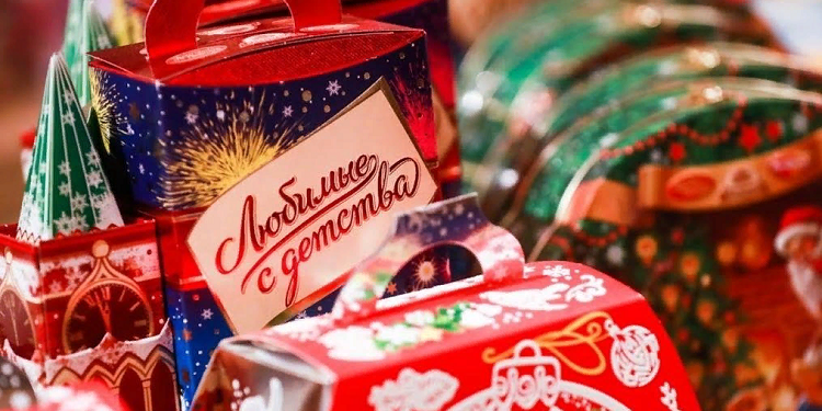 Виды новогодних сладких подарков «Рошен»