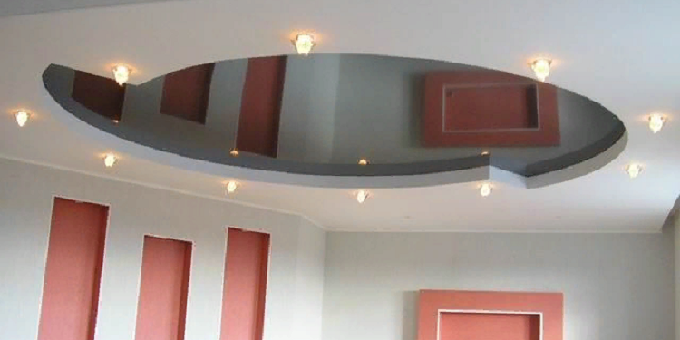 Устройство натяжного потолка с применением ГКЛ