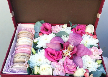 Коробка с цветами: достоинства и оформление