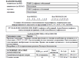 Паспорт химической безопасности: понятие и правила получения