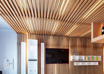 Монтаж деревянных потолочно-стеновых реек и советы