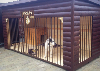 Создание вольеров для собак и их разновидности