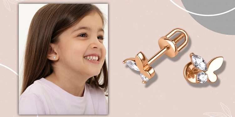 Золоті дитячі сережки: як вибрати найкращі для вашої дитини