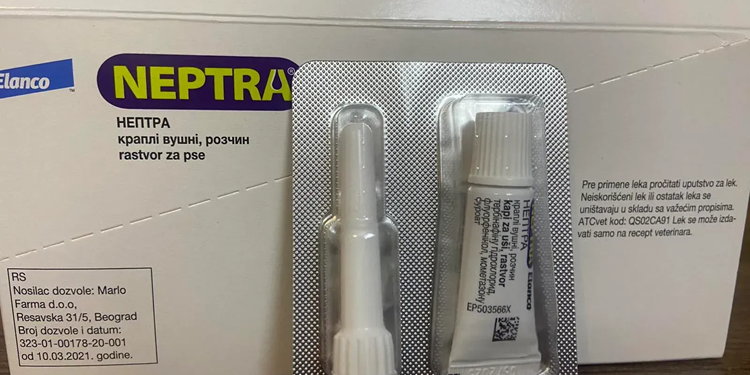 NEPTRA (НЕПТРА): для лікування зовнішнього отиту у собак